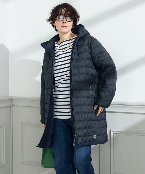 TAION（タイオン） ダウンコート S ネイビー レディース : ZOZOTOWN