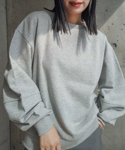 「y/m by RIKA」 スウェットカットソー FREE ライトグリーン レディース_画像4