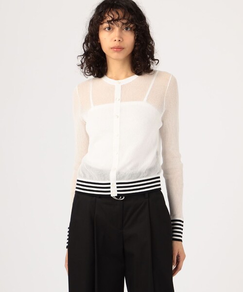 「CABaN」 ニットカーディガン FREE ブラック系その他 レディース_画像3