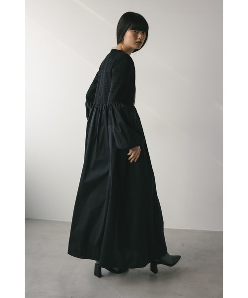 「STYLEMIXER」 長袖ワンピース MEDIUM ブラック レディース_画像3