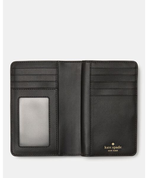 新品 ケイトスペード kate spade 2つ折り財布 ミディアム バイフォールド ウォレット ブラック ミディアム バイフォールド ウォレット | 二つ折り・ミニ財布 | ケイト