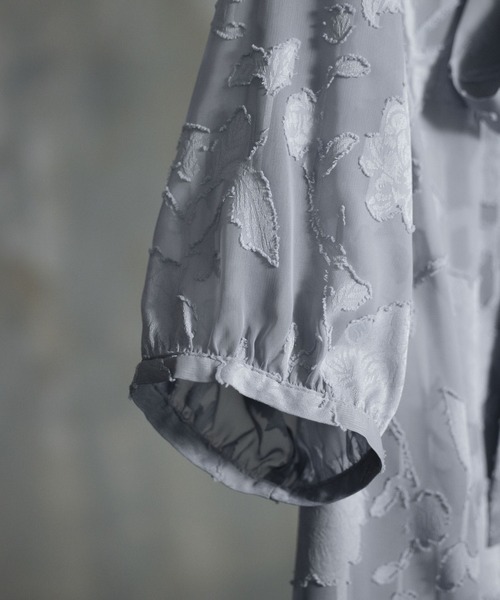 「DRESS PLUS」 7分袖ワンピース S ブラック レディース_画像4