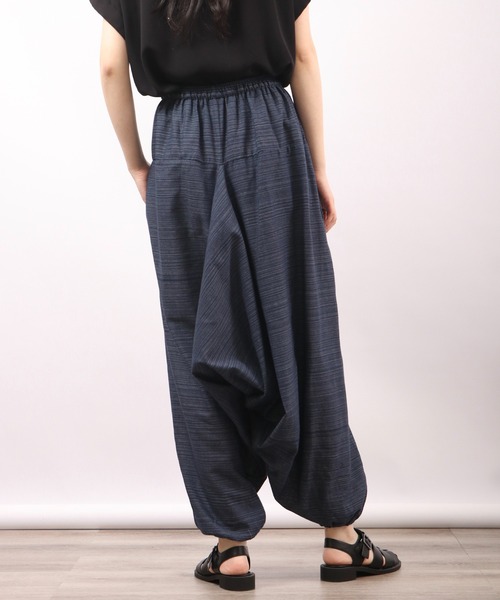 「FUNALIVE」 サルエルパンツ F ダークグリーン メンズ_画像3