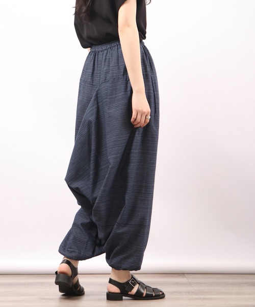 「FUNALIVE」 サルエルパンツ F ダークグリーン メンズ_画像4