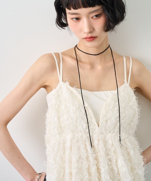 NOGLE ワンピース 「NOGLE/ノグル」ペタルシャギーバルーンミニキャミ
