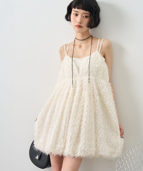 NOGLE ワンピース 「NOGLE/ノグル」ペタルシャギーバルーンミニキャミ