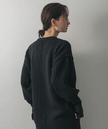 「SENSE OF PLACE by URBAN RESEARCH」 ニットワンピース ONE グレー レディースの画像4
