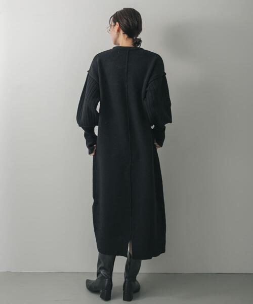 「SENSE OF PLACE by URBAN RESEARCH」 ニットワンピース ONE グレー レディースの画像6