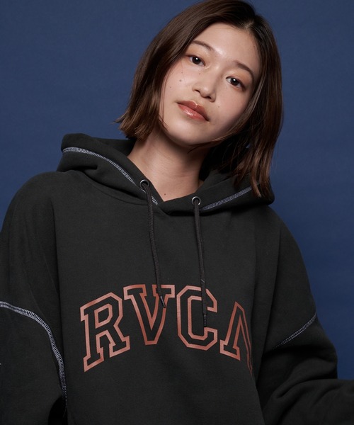 「RVCA」 プルオーバーパーカー L ブラック メンズ_画像8