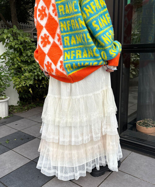 「HELLO.SANFRANCISCO」 フレアスカート ONE SIZE ピンク レディース_画像4