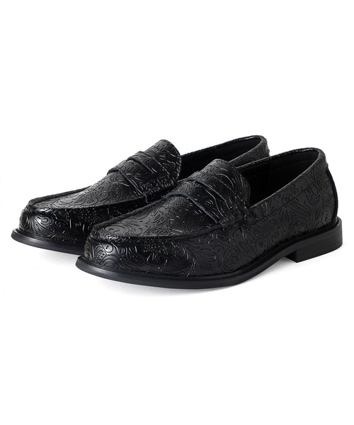 「London Shoe Make」 ローファー UK9.5 ブラック メンズ_画像3