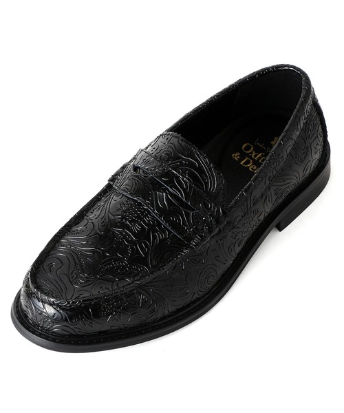 「London Shoe Make」 ローファー UK9.5 ブラック メンズ_画像6