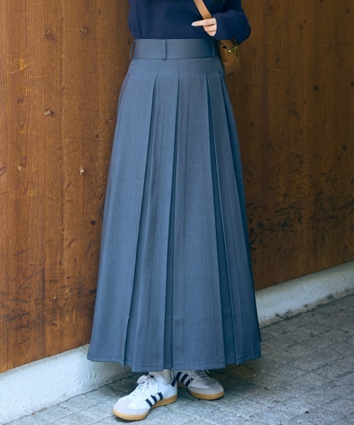 「slattgir」 プリーツスカート M グレー レディース_画像2