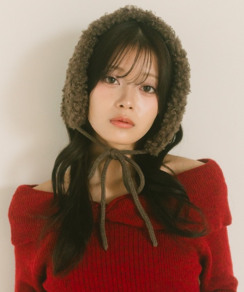 「VANNIE U」 イヤーマフ FREE アイボリー レディース_画像2