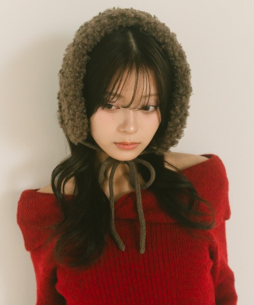 「VANNIE U」 イヤーマフ FREE アイボリー レディース_画像3