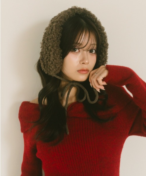 「VANNIE U」 イヤーマフ FREE アイボリー レディース_画像4