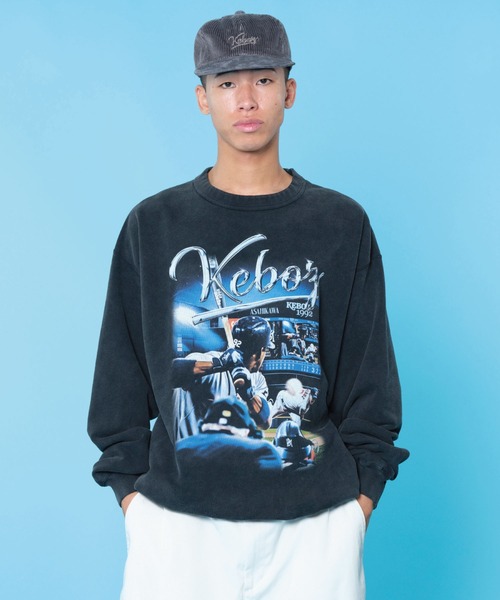 KEBOZ（ケボズ） トレーナー スウェット BDM WASHED SWEAT CREWNECK 