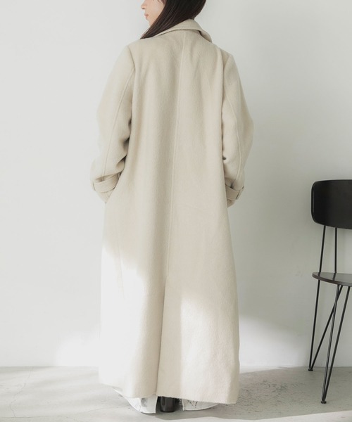 「Elishe」 ステンカラーコート 1 チャコールグレー レディース_画像4