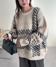 「DISCOAT」 長袖ニット FREE アイボリー レディースの画像5