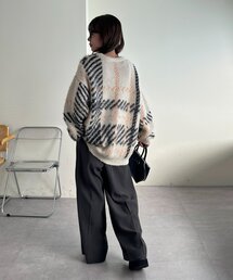 「DISCOAT」 長袖ニット FREE アイボリー レディースの画像9