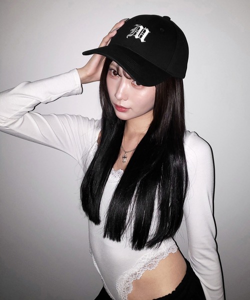me+em select（ミームセレクト） キャップ 帽子 M LOGO embroidery CAP