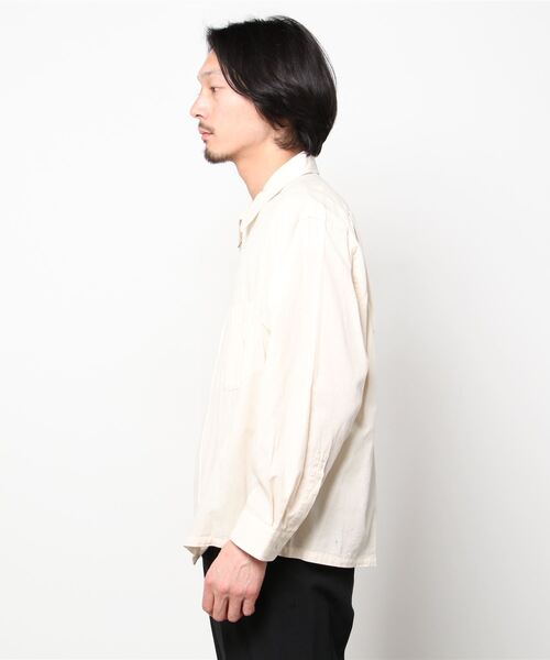 「Steven Alan」 長袖シャツ L コバルトブルー メンズ_画像3