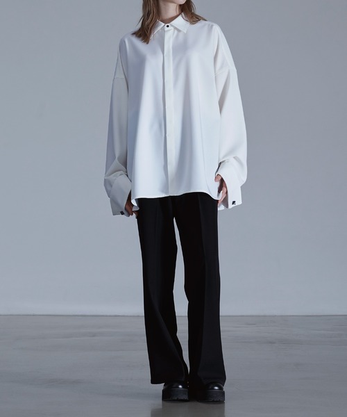 「Loose/ルース」 長袖シャツ S ブラック メンズ_画像5