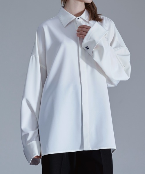 「Loose/ルース」 長袖シャツ S ブラック メンズ_画像6