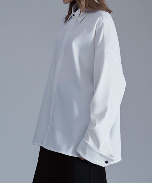 「Loose/ルース」 長袖シャツ S ブラック メンズ_画像8