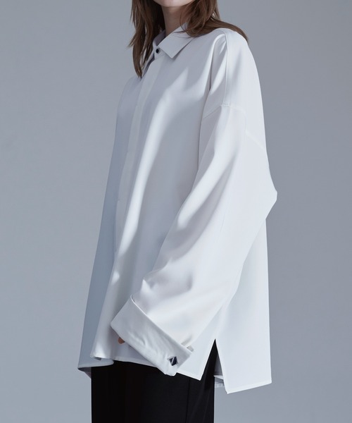 「Loose/ルース」 長袖シャツ S ブラック メンズ_画像9