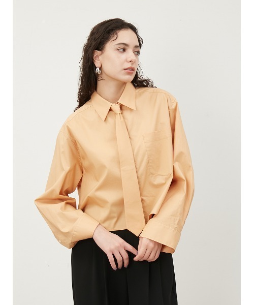 「Mila Owen」 長袖シャツ 0 ホワイト レディース_画像2