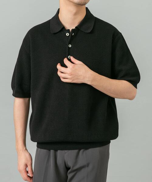 URBAN RESEARCH ROSSO MEN ポロシャツ 半袖 「WEB限定」変形カノコ半袖