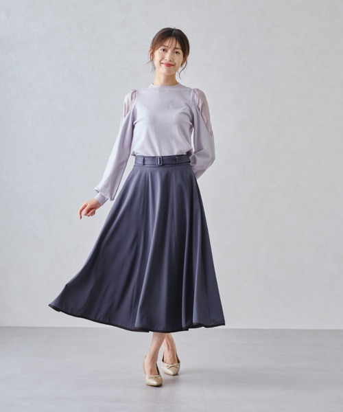 「MISCH MASCH」 ロングスカート S グレー レディース