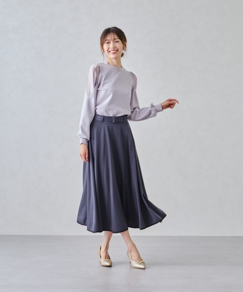 「MISCH MASCH」 ロングスカート S グレー レディース