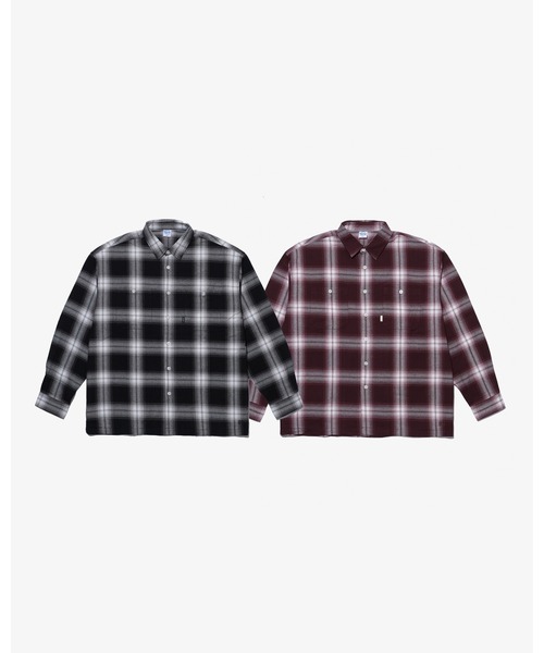 KEBOZ（ケボズ） シャツ OMBRE CHECK SHIRT メンズ : ZOZOTOWN Yahoo