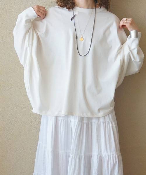 「JOURNAL STANDARD LUXE」 長袖カットソー FREE グレー レディース_画像2