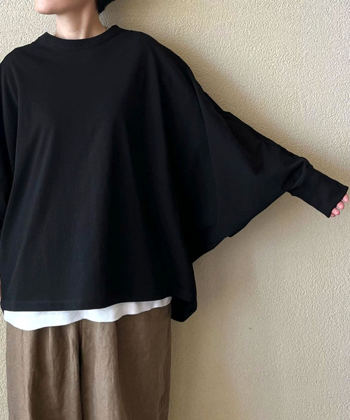 「JOURNAL STANDARD LUXE」 長袖カットソー FREE グレー レディース_画像3