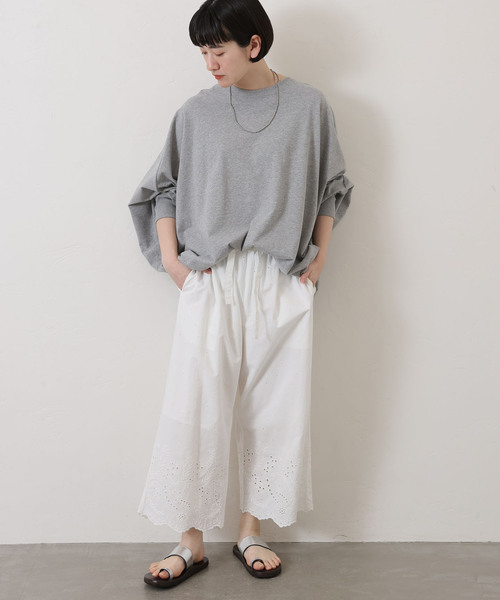 「JOURNAL STANDARD LUXE」 長袖カットソー FREE グレー レディース_画像8