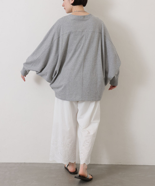 「JOURNAL STANDARD LUXE」 長袖カットソー FREE グレー レディース_画像10