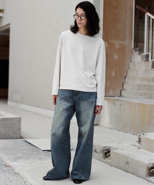 「WYM LIDNM」 デニムパンツ M インディゴブルー メンズ_画像3