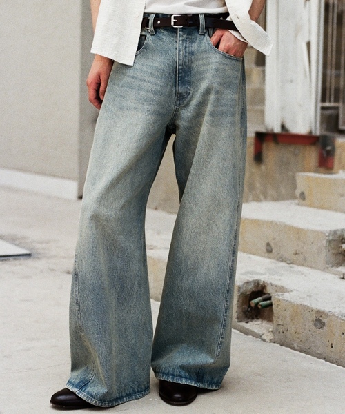 「WYM LIDNM」 デニムパンツ M インディゴブルー メンズ_画像7