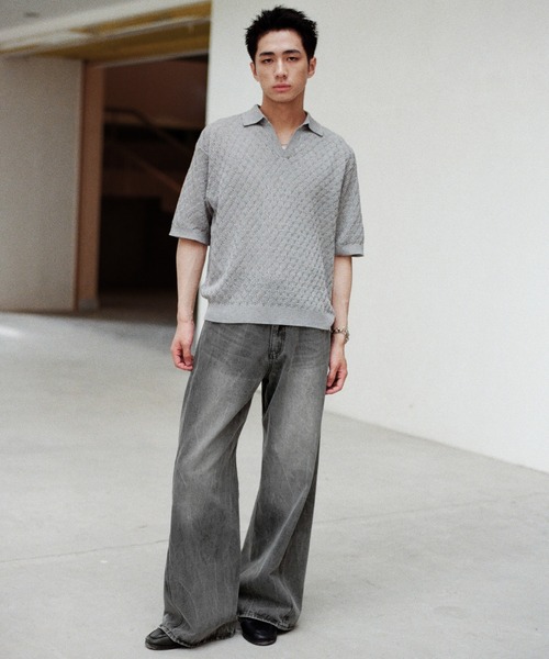 「WYM LIDNM」 デニムパンツ M インディゴブルー メンズ_画像8