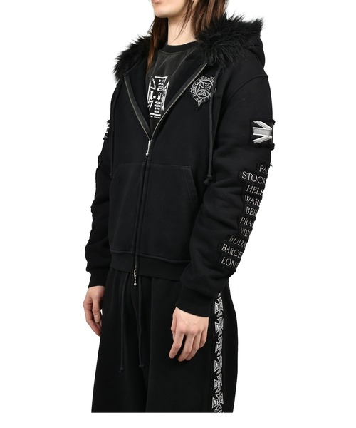 パーカー EUROTRIP PATCHED ZIP HOODIE メンズ レディースの画像