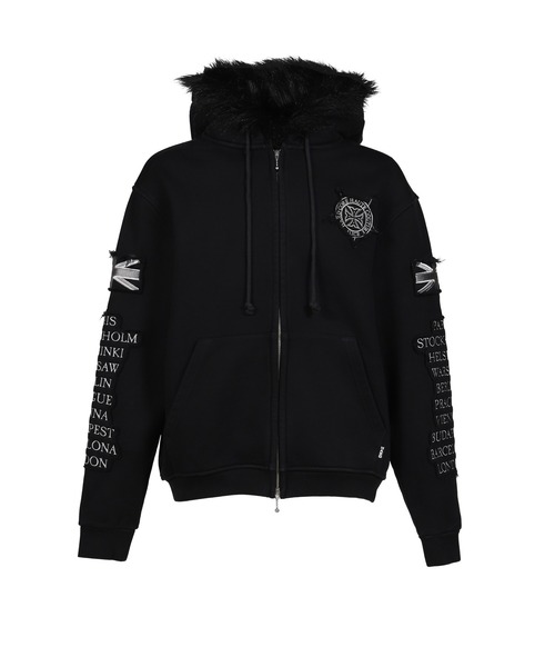 パーカー EUROTRIP PATCHED ZIP HOODIE メンズ レディースの画像