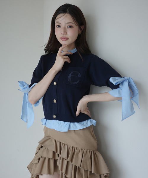 新品未使用☆eimy istoireカーデ&amp;キャミセット EIMY ISTOIRE（エイミーイストワール） ワンピース ストリングデザイン