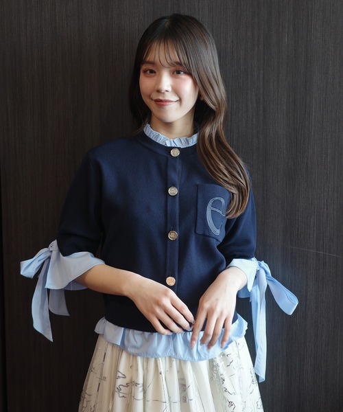 EIMY ISTOIRE（エイミーイストワール） カーディガン アタッチドハーフ