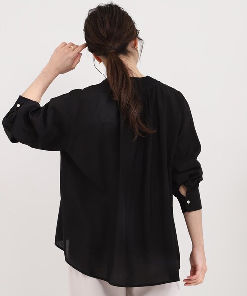 SHOO・LA・RUE（シューラルー） ブラウス シャツ 「S-LL/体型カバー/A