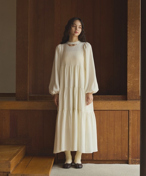 「OLUN」 長袖ワンピース X-SMALL ブラック レディース_画像2