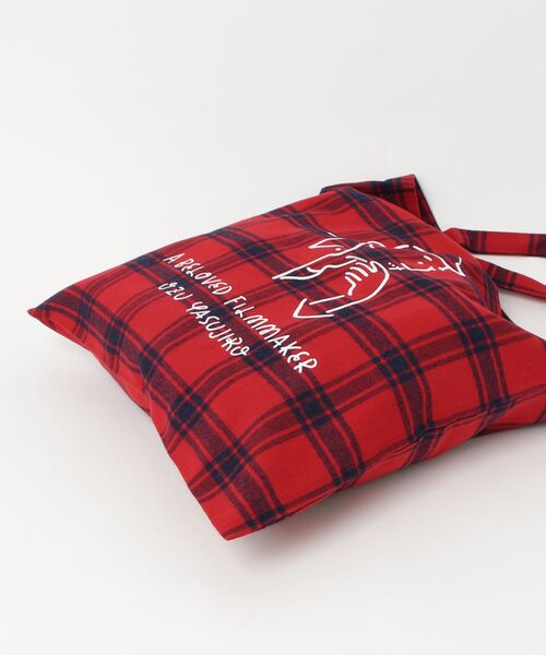 「BEAMS JAPAN」 トートバッグ ONE SIZE レッド レディース_画像3
