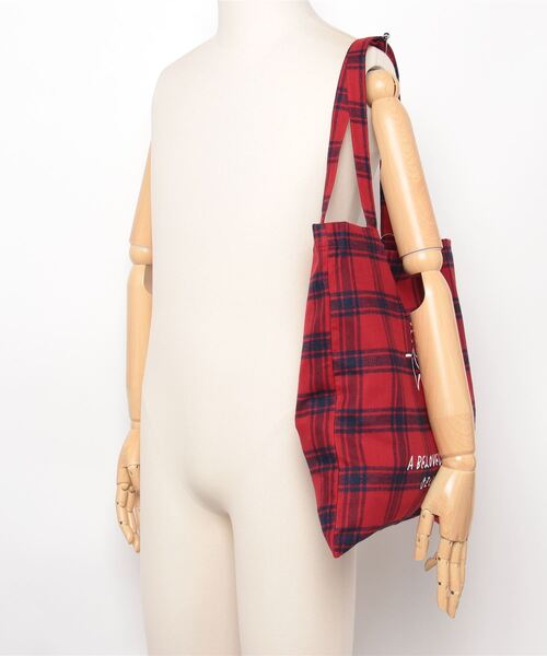 「BEAMS JAPAN」 トートバッグ ONE SIZE レッド レディース_画像5